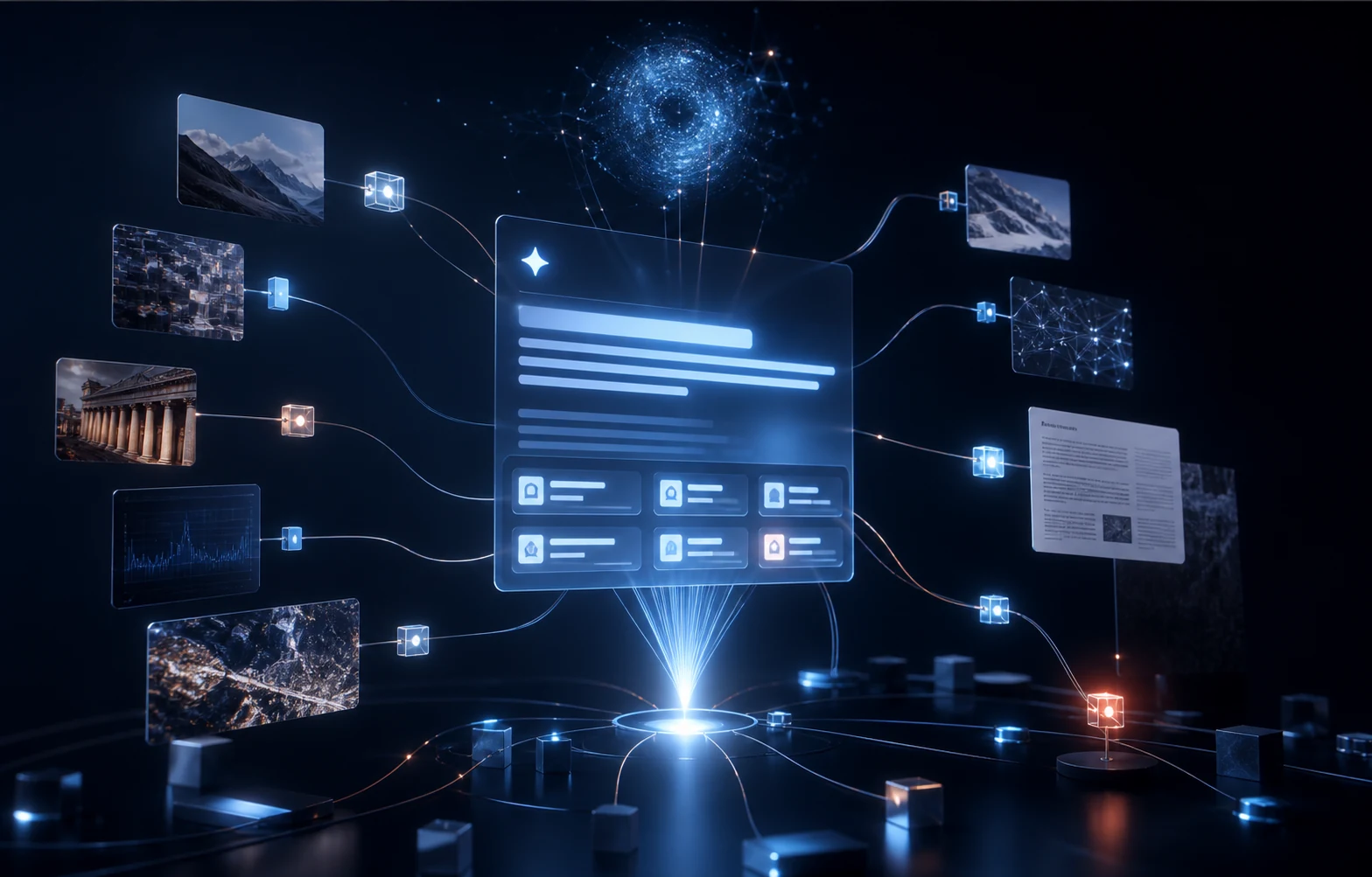 AI search answer connected to citation sources