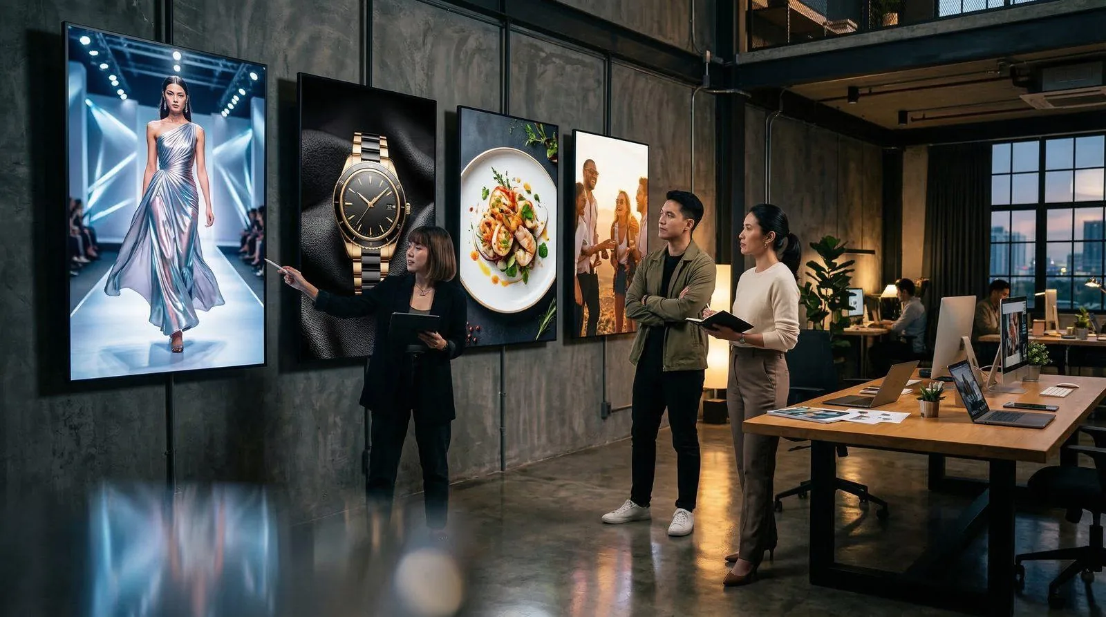AI Studio creative team directing fashion, product and food campaigns
