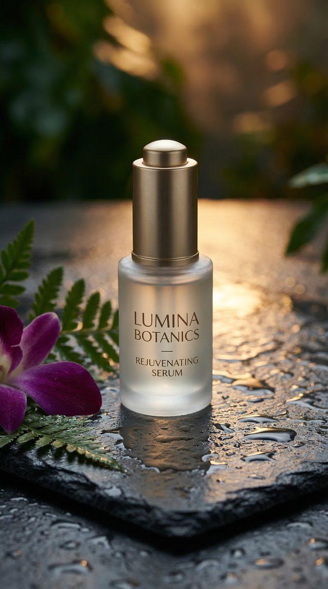 AI skincare product photography